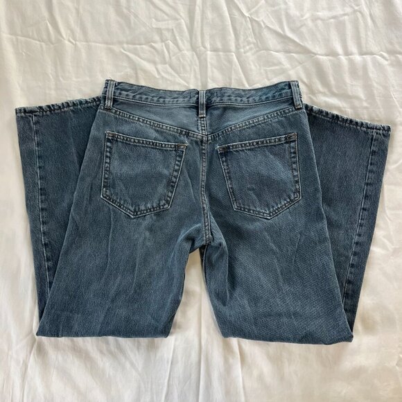 We The Free Medium Wash Cotton Wide Leg Button Fly High Waist Jeans | Size 26 - Picture 5 of 7